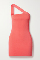 Thumbnail for your product : GAUGE81 Soria One-shoulder Ribbed-knit Mini Dress - Coral - medium