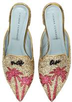 Thumbnail for your product : Chiara Ferragni 10mm Suite Life Glittered Palms Mules