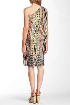 T-Bags LosAngeles Tbags Printed One Shoulder Dress