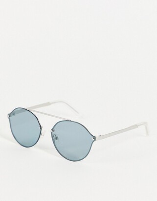 Pilgrim zadie silver plated sunglasses - ShopStyle