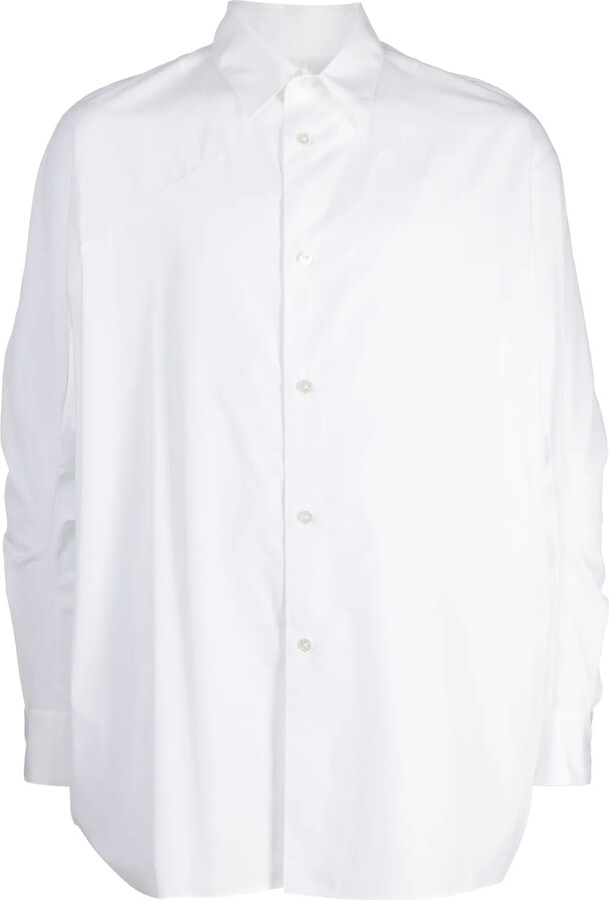 Fumito Ganryu Long-Sleeve Cotton Shirt