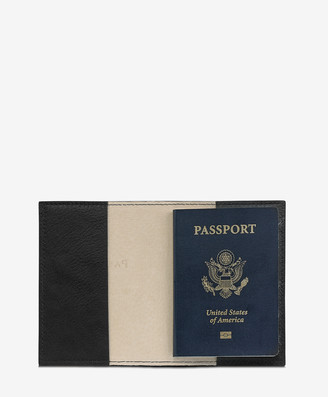 GiGi New York Passport Case, Black Traditional Leather