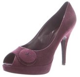 Thumbnail for your product : Louis Vuitton Suede Chelsea Pumps w/ Tags