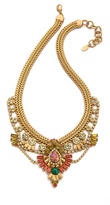 Thumbnail for your product : Elizabeth Cole Short Crystal Bib Necklace