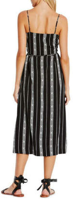 Seafolly NEW Lattice Stripe Wrap Dress Black