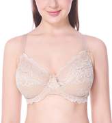 Thumbnail for your product : Delimira Women's Full Coverage Non-Foam Floral Lace Plus Size Underwired Bra