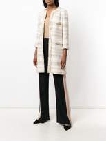 Thumbnail for your product : Edward Achour Paris striped tweed coat