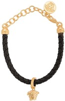 Thumbnail for your product : Versace Medusa braided leather bracelet