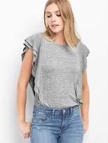 Thumbnail for your product : Softspun flutter sleeve top