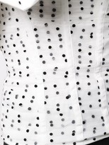 Thumbnail for your product : Self-Portrait Polka Dot Ruffled Top