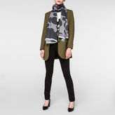 Thumbnail for your product : Paul Smith Women's Black Spot And Stripe Wool Scarf