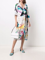 Thumbnail for your product : Essentiel Antwerp Tie-Fastening Paint Splatter Dress