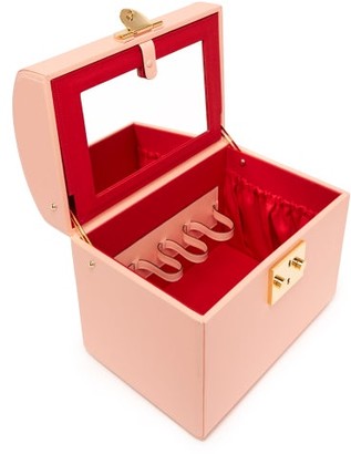 Mark Cross Sara Leather Beauty Case - Light Pink