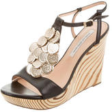 Thumbnail for your product : Diane von Furstenberg Embellished Wedge Sandals