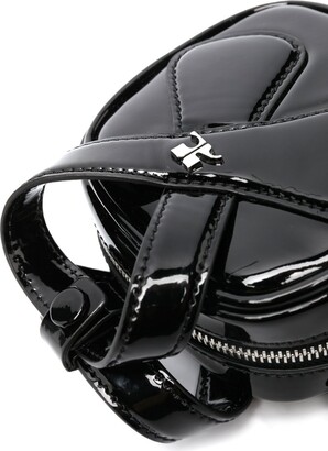 Courreges Black Loop Patent Faux Leather Mini Bag - ShopStyle