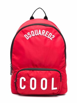 DSQUARED2 Kids Embroidered-Logo Backpack