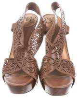 Thumbnail for your product : Diane von Furstenberg Laser Cut Platform Sandals