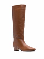 Thumbnail for your product : Paris Texas Square-Toe Low-Heel Knee-High Boots