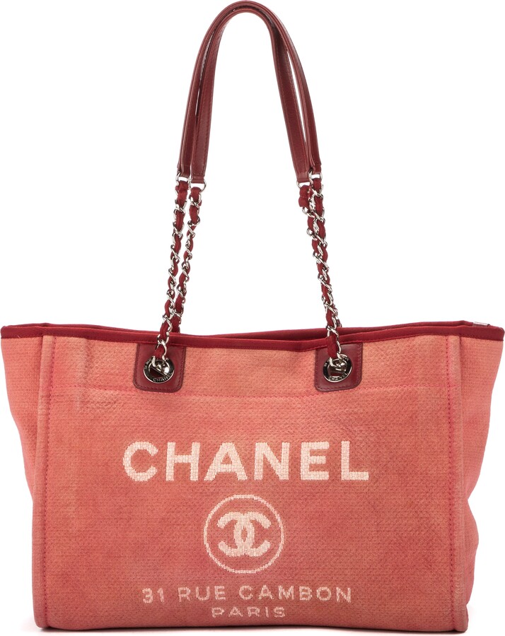 Chanel Deauville Tote Canvas Medium - ShopStyle