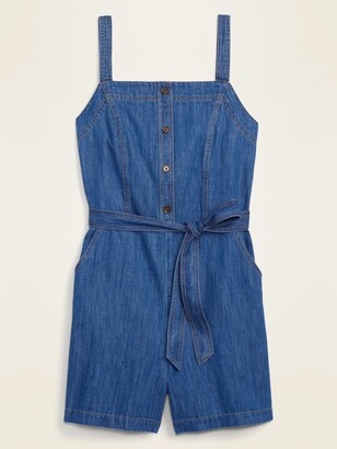 old navy jean romper