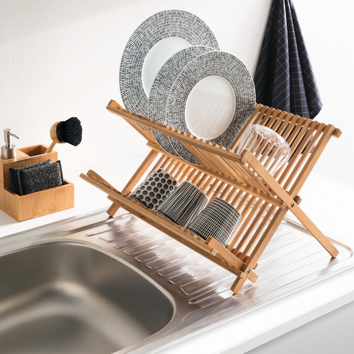 Dunelm Bamboo Dish Drainer Brown - ShopStyle Decor