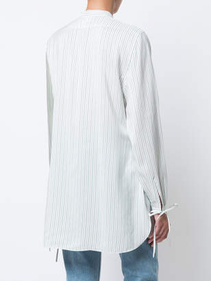 J.W.Anderson ruffle front striped blouse
