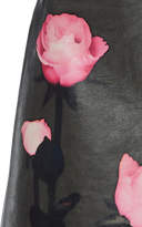 Thumbnail for your product : Prada Floral-Print Leather Skirt