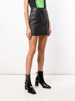 Thumbnail for your product : Alexander Wang leather front mini skirt