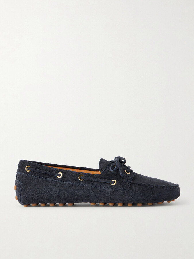Tod's Gommino Suede Boat Shoes - Blue