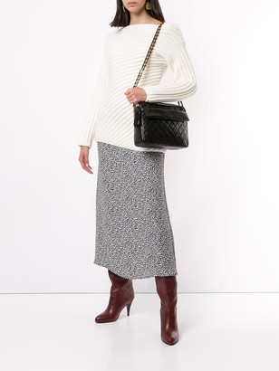 Chanel Pre Owned Quilted Fringe Chain Shoulder Bag