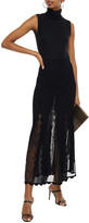 Thumbnail for your product : Alexander McQueen Scalloped Jacquard-knit Maxi Skirt
