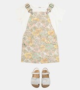 Thumbnail for your product : Bonpoint Saga Liberty floral cotton overalls