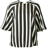 Thumbnail for your product : MSGM striped raglan blouse