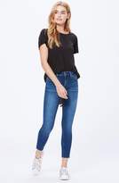 Thumbnail for your product : Paige Hoxton High Waist Raw Hem Crop Skinny Jeans