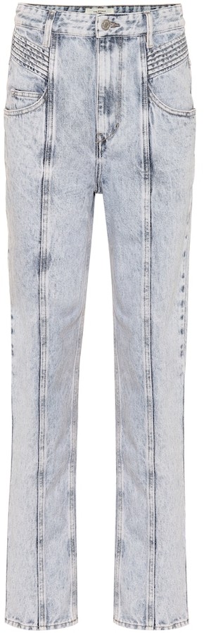 gaffel ben Borgerskab Etoile Isabel Marant High Waisted Tapered Jeans - ShopStyle