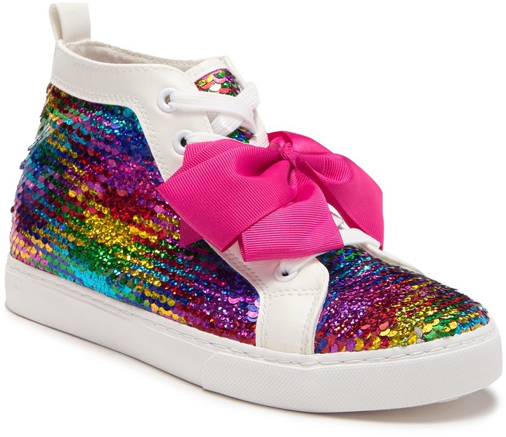 rainbow sequin sneakers