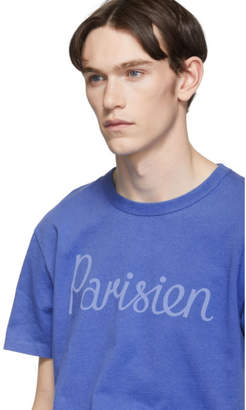 MAISON KITSUNÉ Blue Parisien T-Shirt