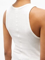Thumbnail for your product : RE/DONE 60s Scoop-neck Cotton-jersey Tank Top - White