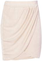 Thumbnail for your product : boohoo Drape Wrap Textured Slinky Mini Skirt