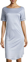 Thumbnail for your product : Hanro Portofino Short-Sleeve Gown, Blue