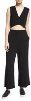 Thumbnail for your product : A.L.C. Edwards Sleeveless Wide-Leg Jumpsuit, Black