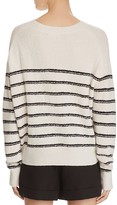 Thumbnail for your product : Vince Striped Bouclé Cashmere Sweater
