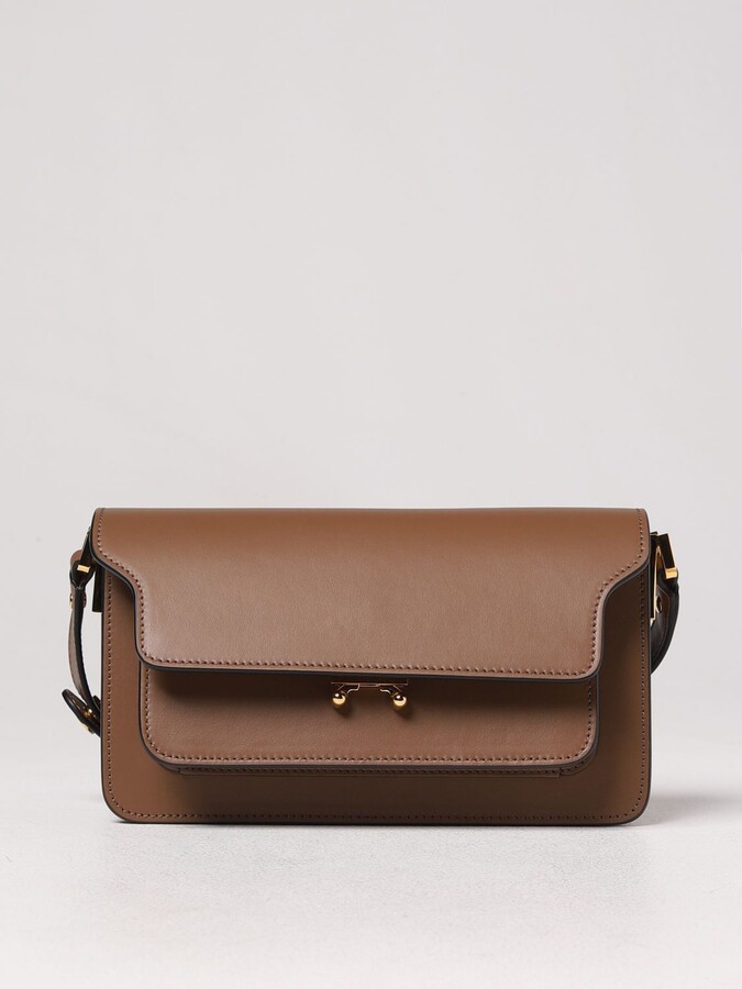 Marni Trunk bag in leather - ShopStyle
