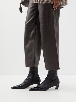 Acne Studios Bano 45 Grained-leather Ankle Boots - ShopStyle