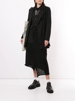 Thumbnail for your product : Y's Drawstring Waist Ribbed Skirt