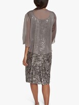 Thumbnail for your product : Gina Bacconi Winslet Sequin Lace Dress With Chiffon Jacket, Cappuccino