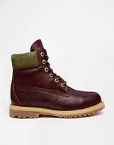 Thumbnail for your product : Timberland 6" Premium Burgundy Lace Up Flat Boot