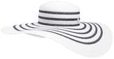 Thumbnail for your product : Maison Michel Bianca Striped Shiny Straw Hat
