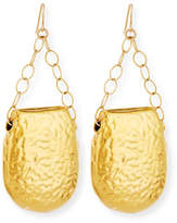Thumbnail for your product : Devon Leigh Hammered Chain Drop Earrings