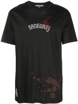 Thumbnail for your product : Sankuanz logo-print graphic T-shirt